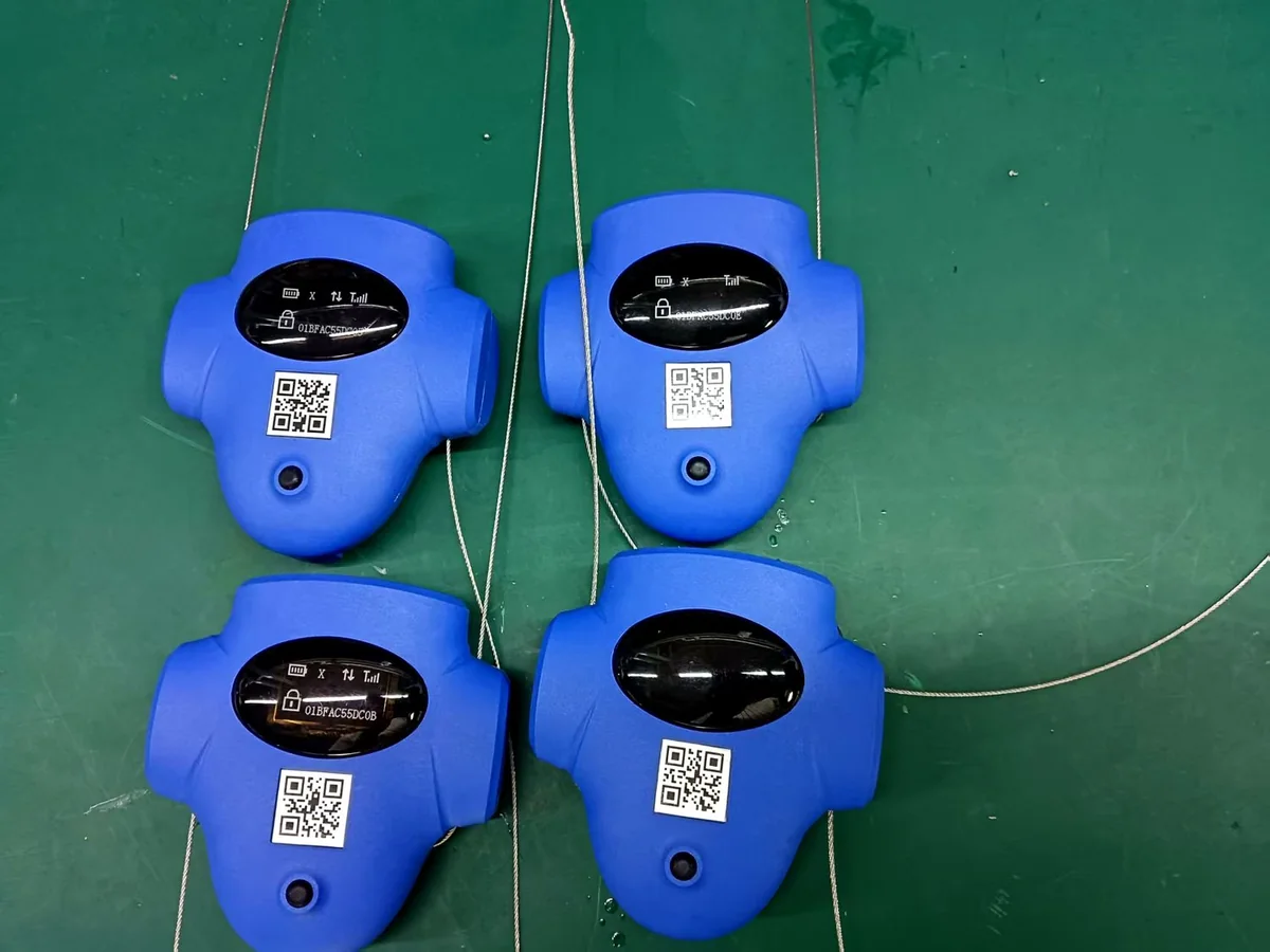 Finished 4G-LS-809 seals with display and QR code label